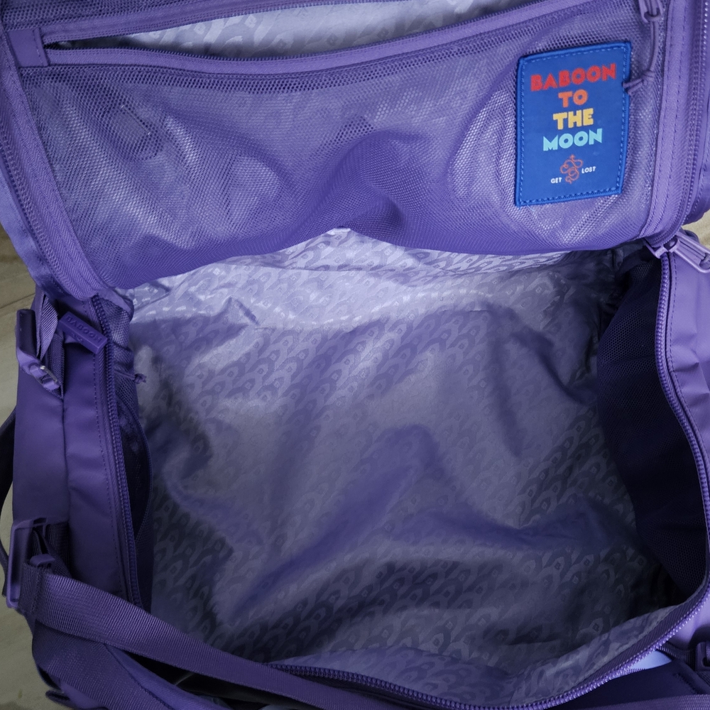 Baboon To The Moon- Purple Travel Bag